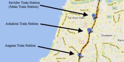 Kaart sherut kaart Tel Aviv