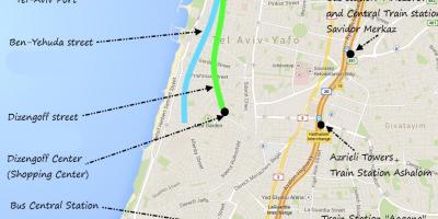 Kaart Tel Avivi ühistransport