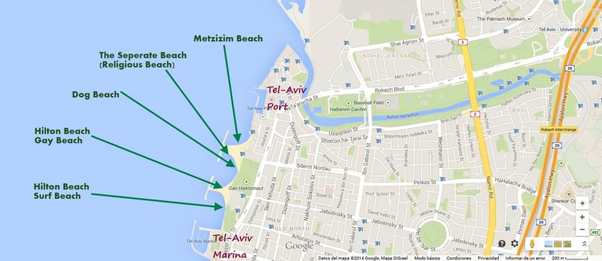 kaart namal Tel Aviv