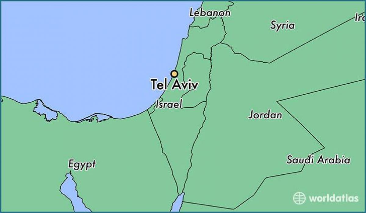 kaart Tel Avivi maailma