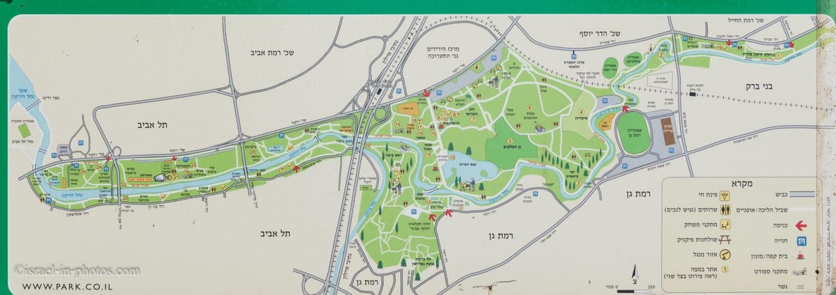 kaart yarkon jõgi
